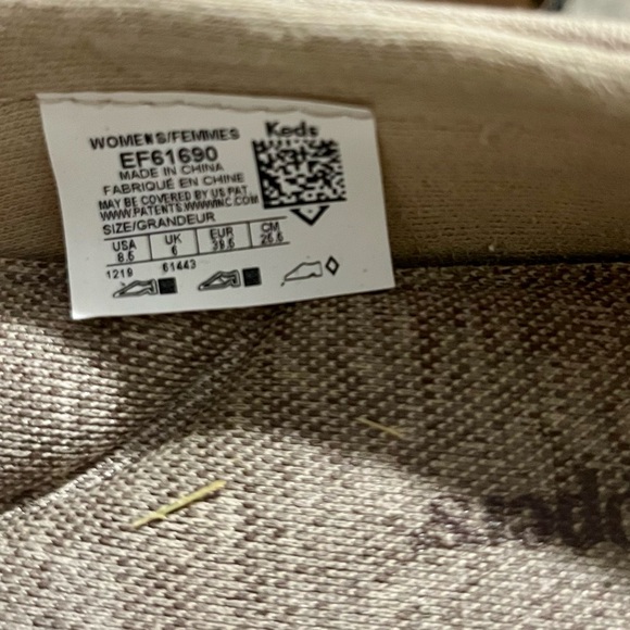Women’s Keds Grasshoppers Size 8.5 Tan &White - Picture 3 of 9